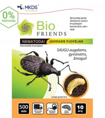 Nematodai JUODOJO PJOVĖJO lervoms (H. bacteriophora) 500mln./10 a